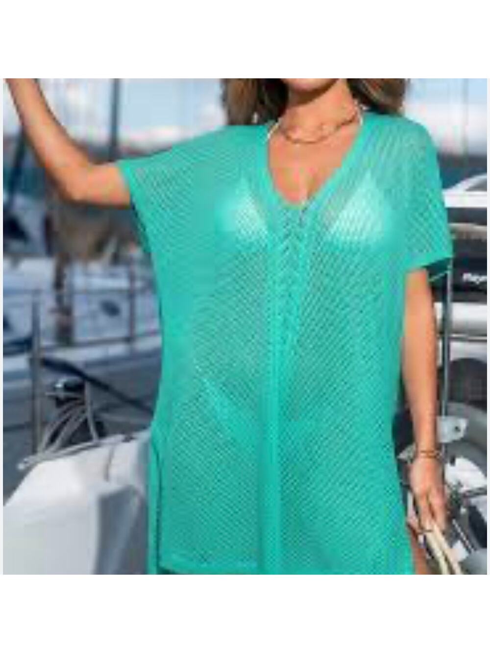 swim Lace Midi Cover-Up Dress Cupshe One Size NWT